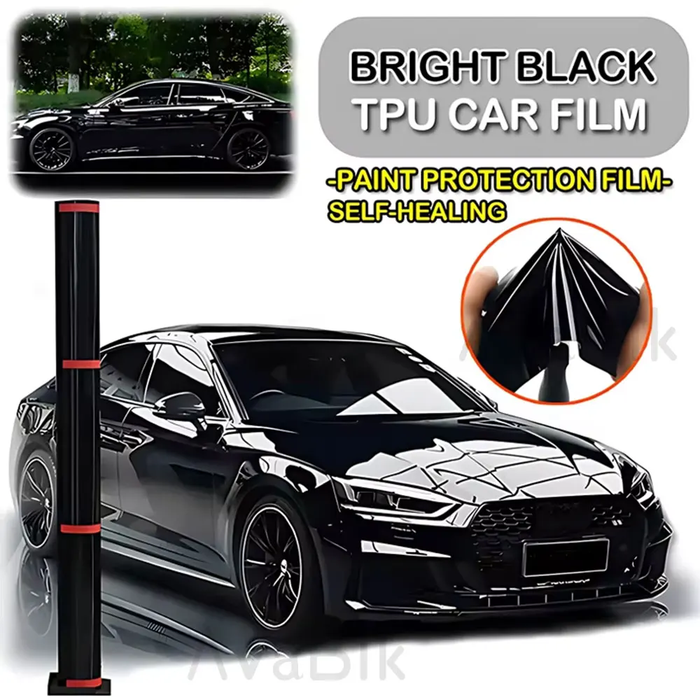 30/50cm X 1/2/3m PPF High Quality Black TPU TPH Polyurethane Self Healing Car Invisible Paint Protection Film Repair Scratch