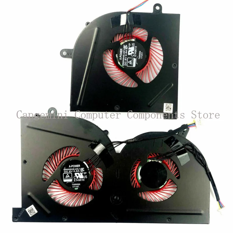 CPU GPU Cooling Fan for MSI GS63 GS63VR GS73 GS73VR MS-16K2 BS5005HS-U2F1 U2L1