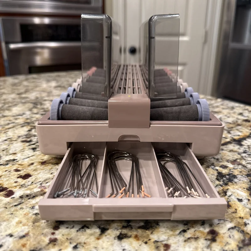 

Vidal Sassoon Slimline Hairsetter VS370 Hot Rollers 20 Velvet Curlers With Clips