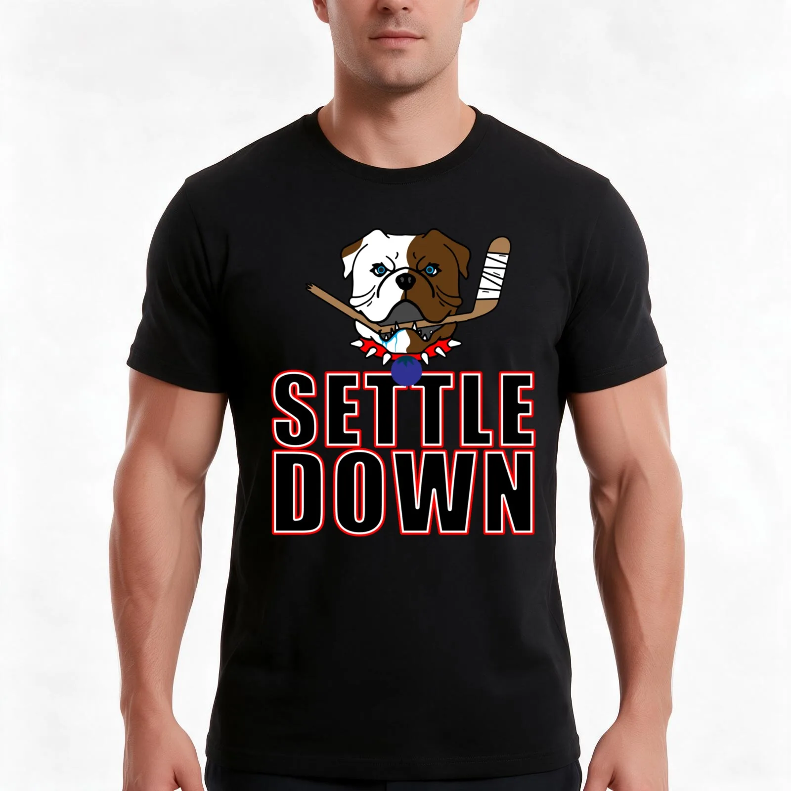 Shoresy - Settle Down T-Shirt, Summer Casual Cotton Tee, Oversized Streetwear Tops, Vintage Graphic Print, Unisex Men Women