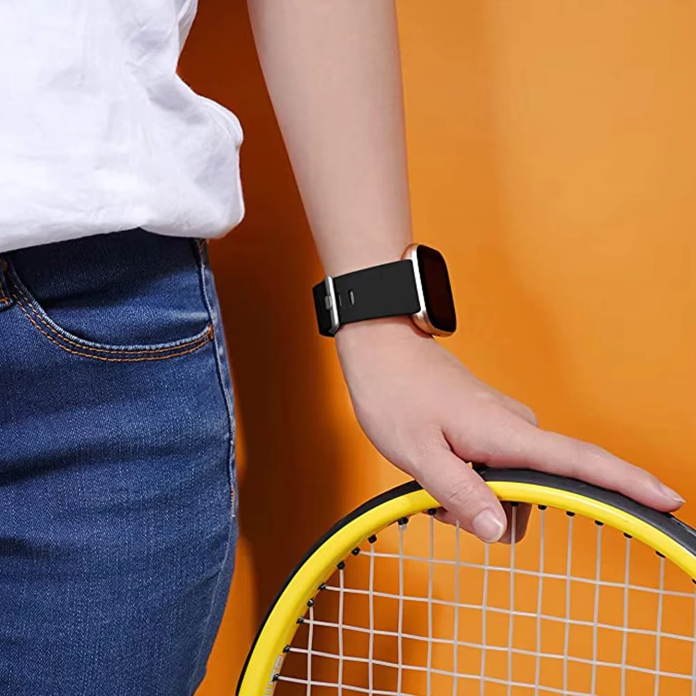 สายนาฬิกาซิลิโคนสําหรับ Fitbit Versa 2 1 Lite สายรัดข้อมือสําหรับ Fitbit Versa Watchband อุปกรณ์เสริม