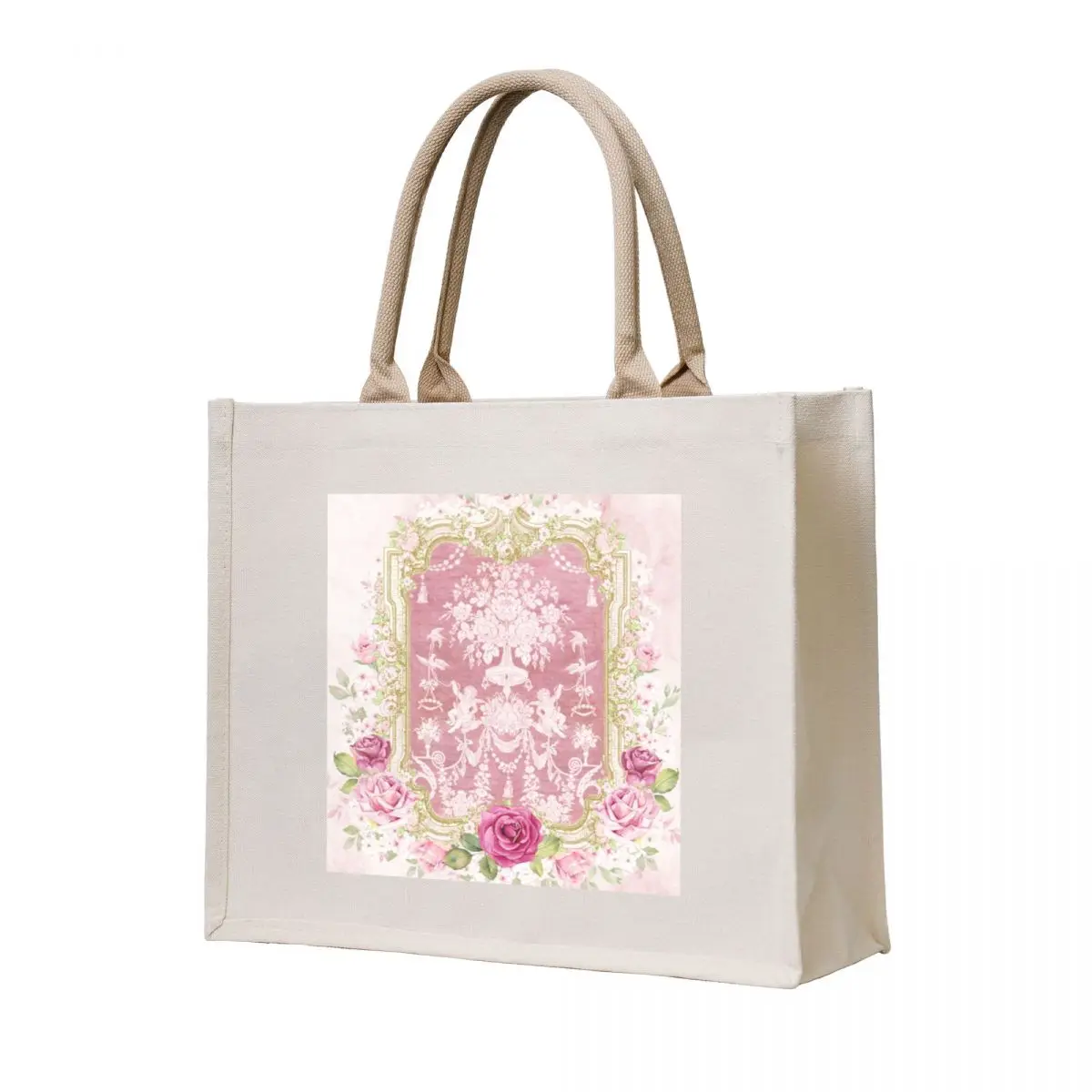 

Baroque Blooms, Putti, Paris Romance Tote Bag sacs de shopping Women's beach bags eco pack bags for women