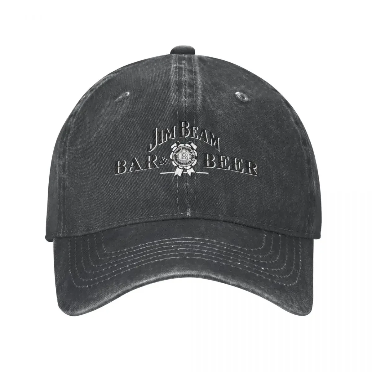 Classic Jin Beam Whiskey Lover Baseball Cap for Men Women Distressed Washed Snapback  Outdoor Running  Hats 