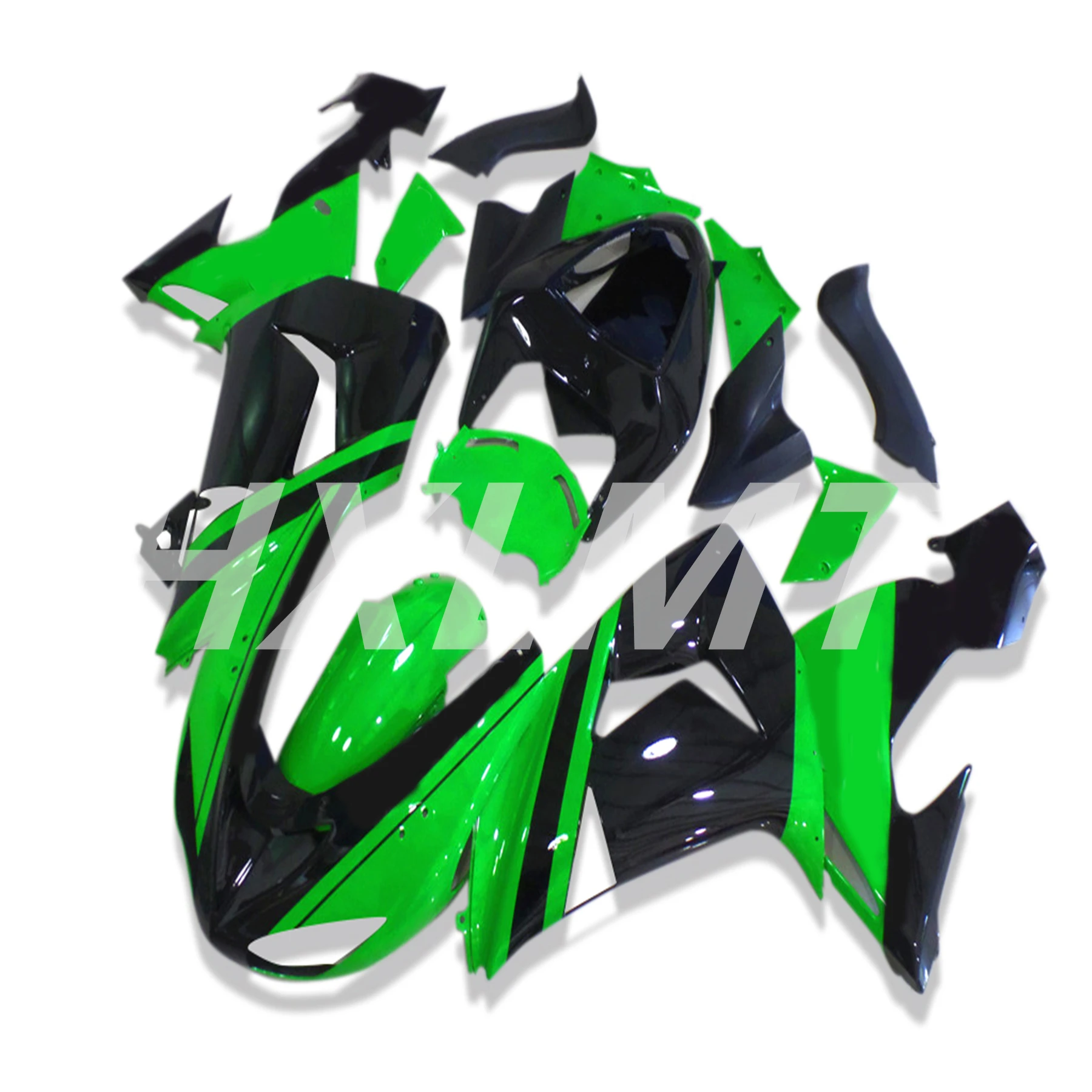 

Motorcycle Fairings Kit For KAWASAKI Ninja ZX10R ZX10R 06 07 ZX-10R 2006 2007 ABS Deep Green Black Bodywork Set