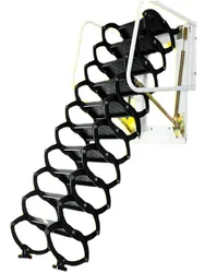 Customized electric loft telescopic staircase wall-mounted telescopic folding telescopic household ladder