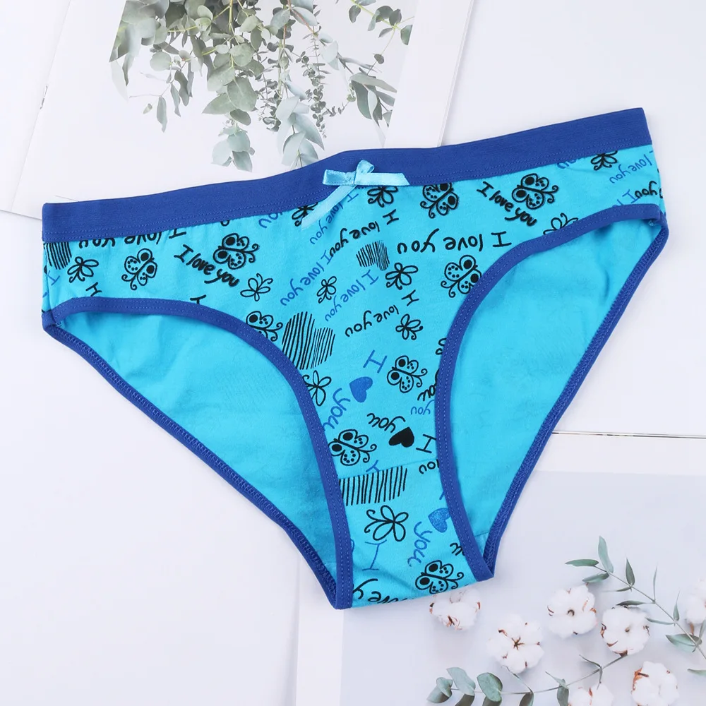 Printed Cute Women\'s Cotton Underwear Low Waist Women\'s Underwear Briefs