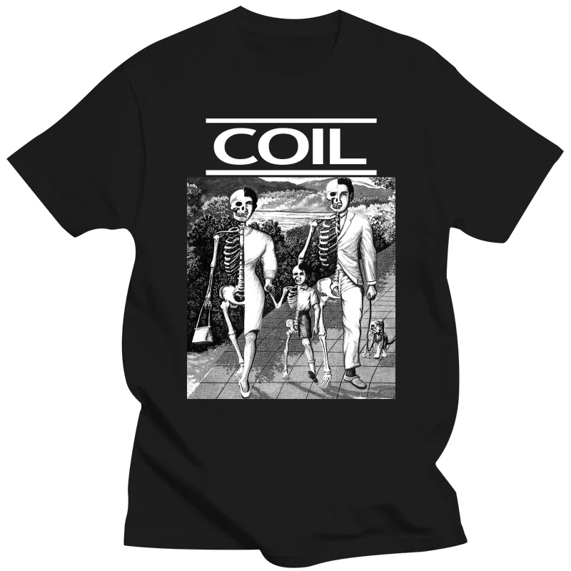 Men T Shirt Coil Band Experital Music Group Tshirt Tee Music Concert Tee T-Shirt Novelty Tshirt Women