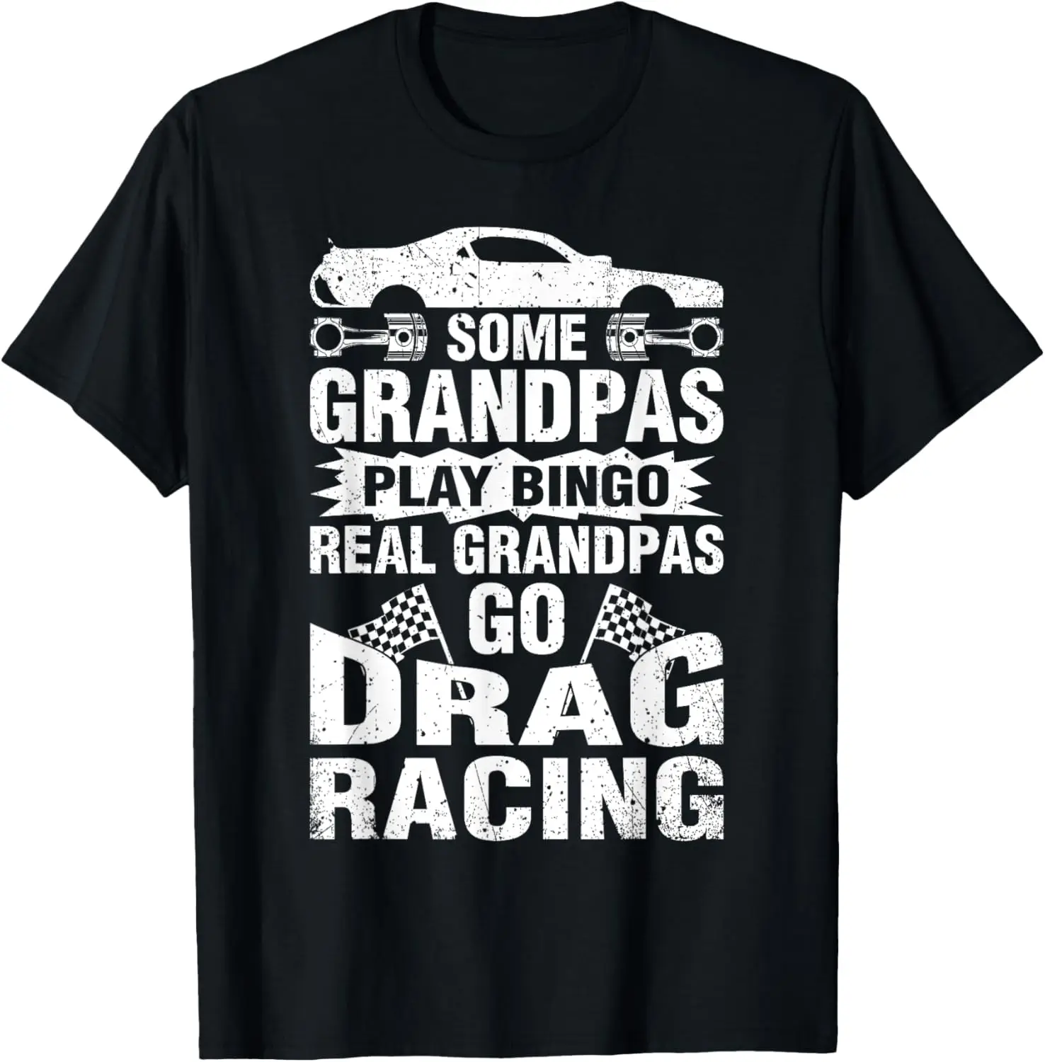 Drag Racing Grandpa Car Lover For Grandfathers MM T-Shirt