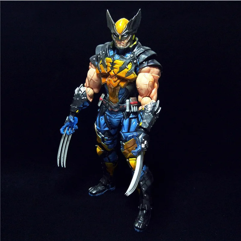 

Hot Play Arts 26cm Marvel X-Men Wolverine Action Figure Model Toys Collectible Model Toy Gift For Friends Boy Ornament Fan Gifts