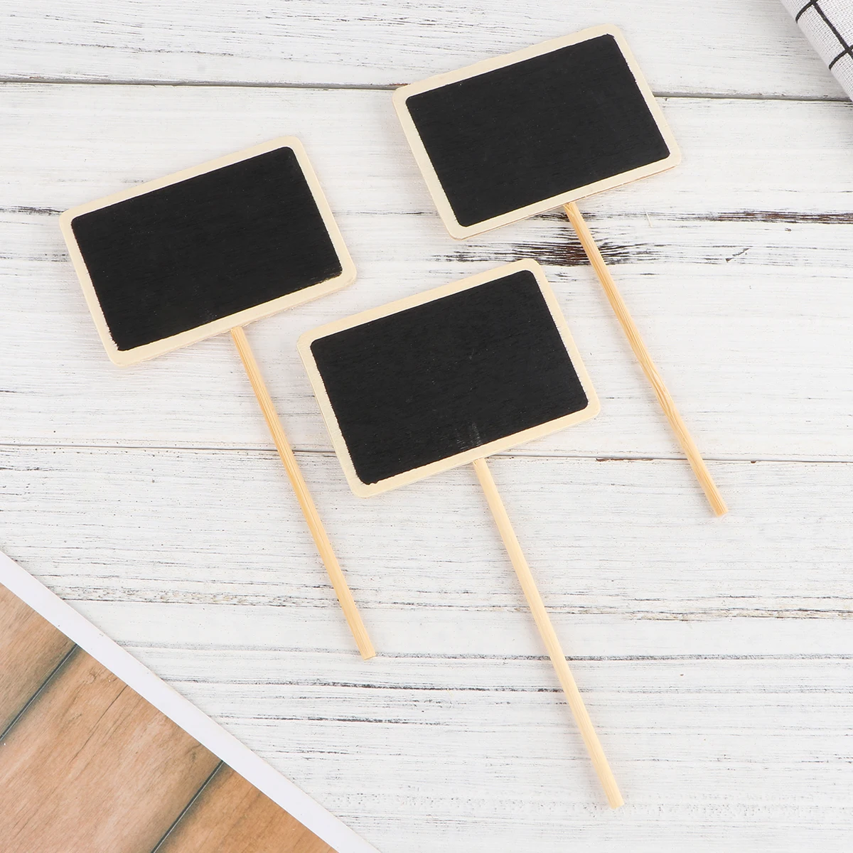 

20 Pcs Small Blackboard Insert Garden Makers Flower Labels Plant Buffet Chalkboard Signs and Plants Tags Wooden Mini Toppers