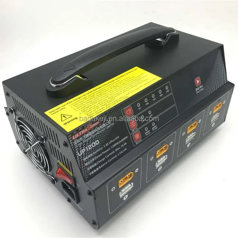 ultrapower UP1200 1200W 25A 8-channel (2-6S lithium battery) charger for agricultural spraying spray drone