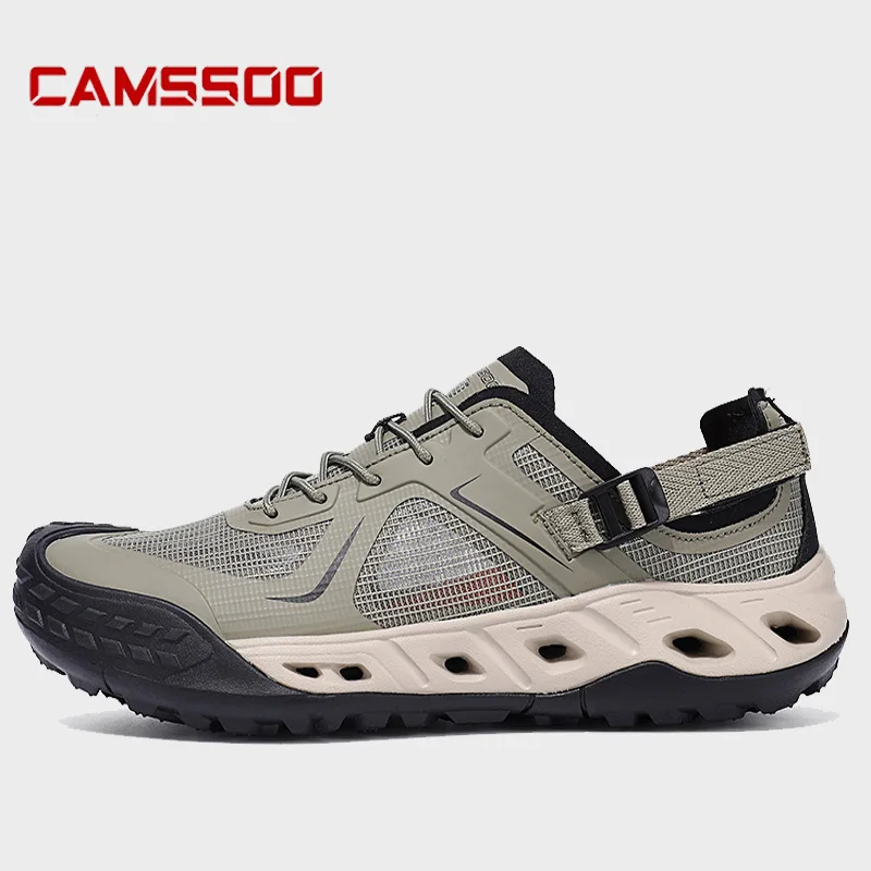

CAMSSOO Upstream Shoes men hiking shoes Breathable Mesh Quick drying Outdoor Trekking Wading women water Aqua Shoes Sneakers