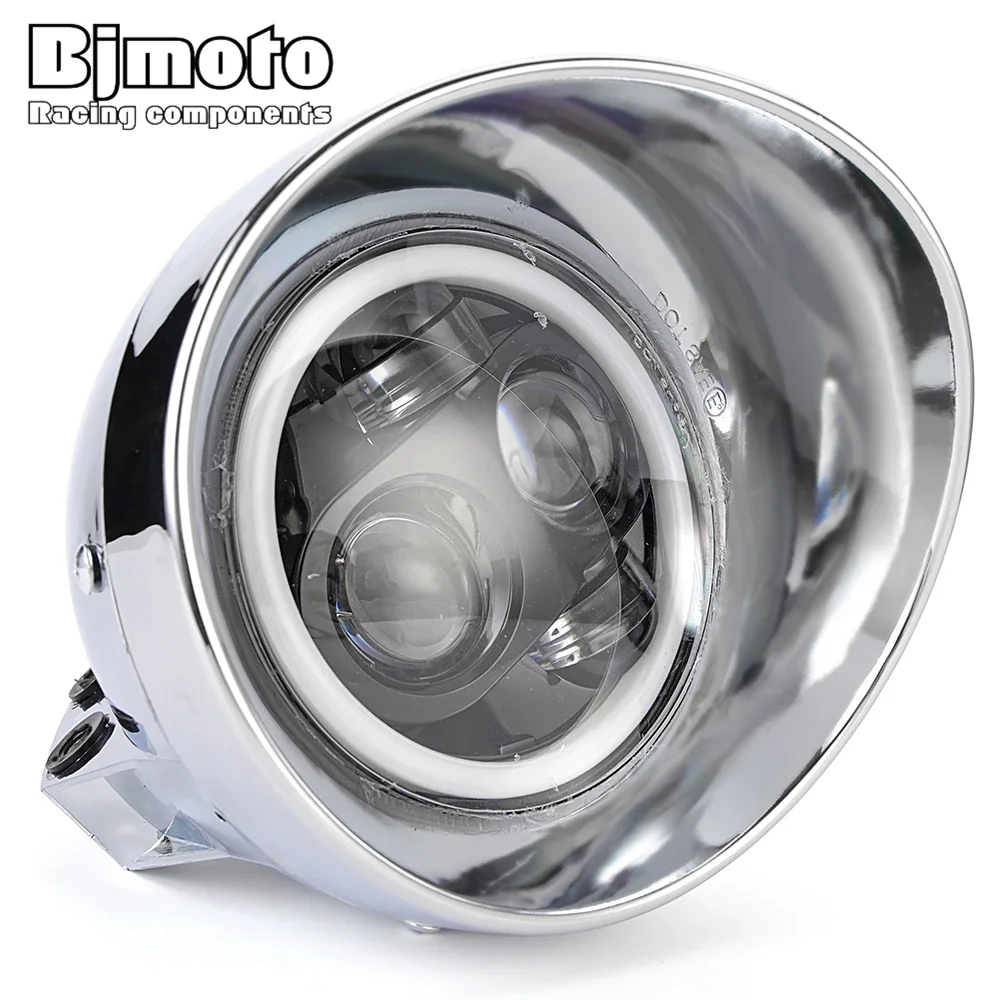 5.75 inch Motorcycle Headlight Turn Signal Light For Harley Cafe Racer applications For Honda Shadow VTX 1300 1800 VT 600 750 - Image 4