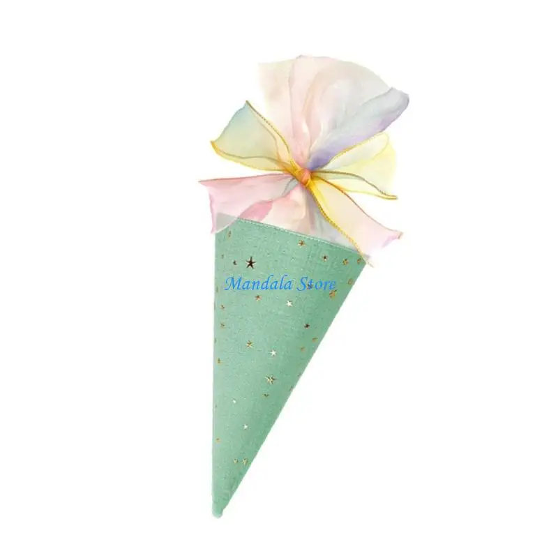 Bolsa envasado regalo decorativo cono helado U2JC para estudiantes