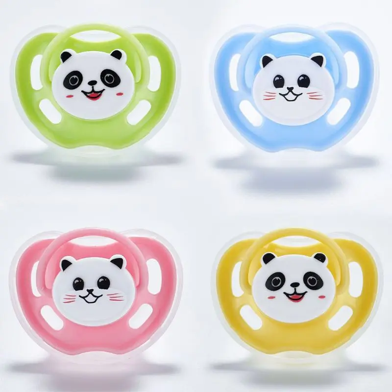 Cartoon Silicone Baby Pacifier Soother Infant Teether Newborn Accessories X90C