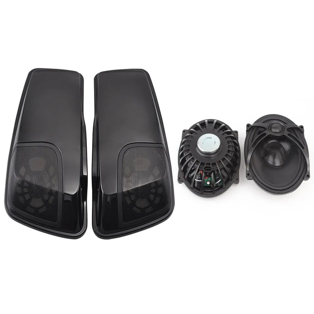 5 "X 7" Motorcycle Zadeltas Deksels & Speakers Voor Harley Touring Road King Electra Street Glide 2014-2020 Abs Plastic Accessoires - afbeelding 1