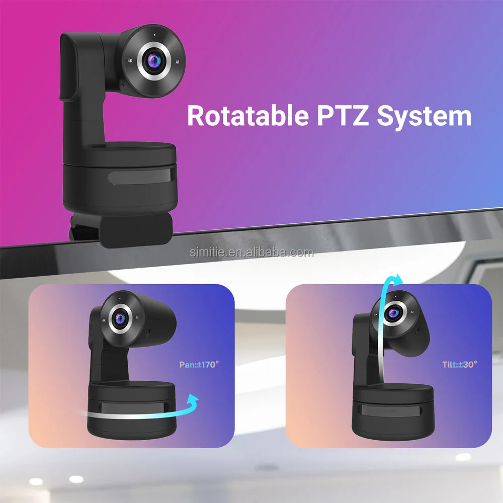 2025 كاميرا بث مباشر احترافية 1080P 4K Simitie 3x كاميرا ويب كاميرا بث صغيرة