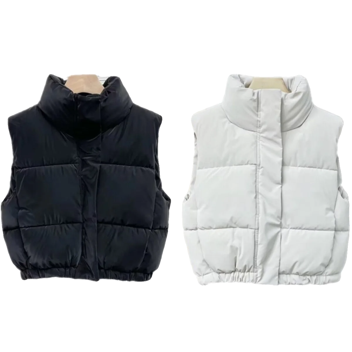 Herbst Winter Damen ort Svel Stehkragen Weste 2023, Faion Slim Fit, vielseitige Heat Pred Weste, Reißverschluss, andere...