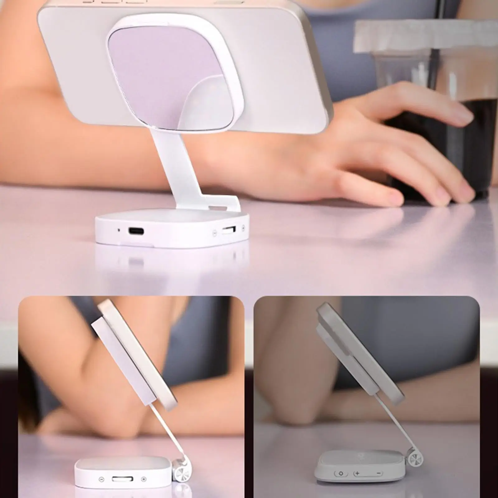 

Magnetic Selfie Light 360 Degree LED Selfies Makeup Compact Small Fill Light