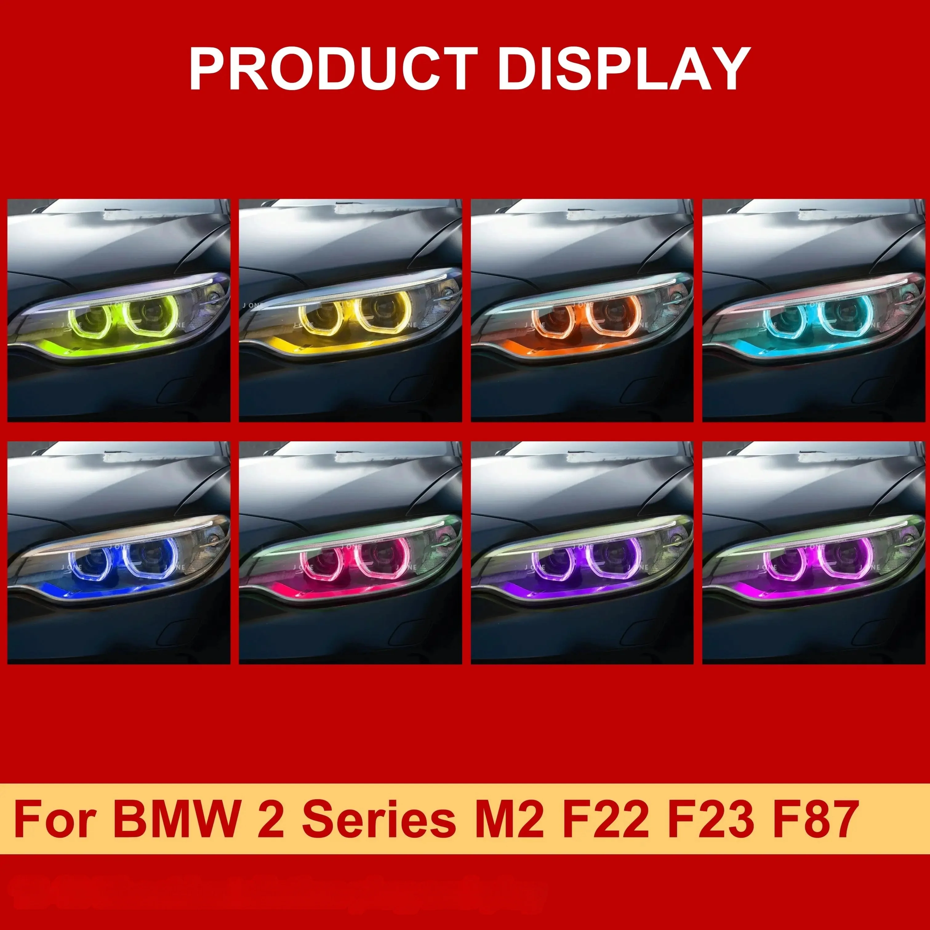 RGBW For BMW F22 F23 F87 M2 Pre LCI 2 series RGB multicolor LED Boards DRL Module daytime running lights 2014-2017