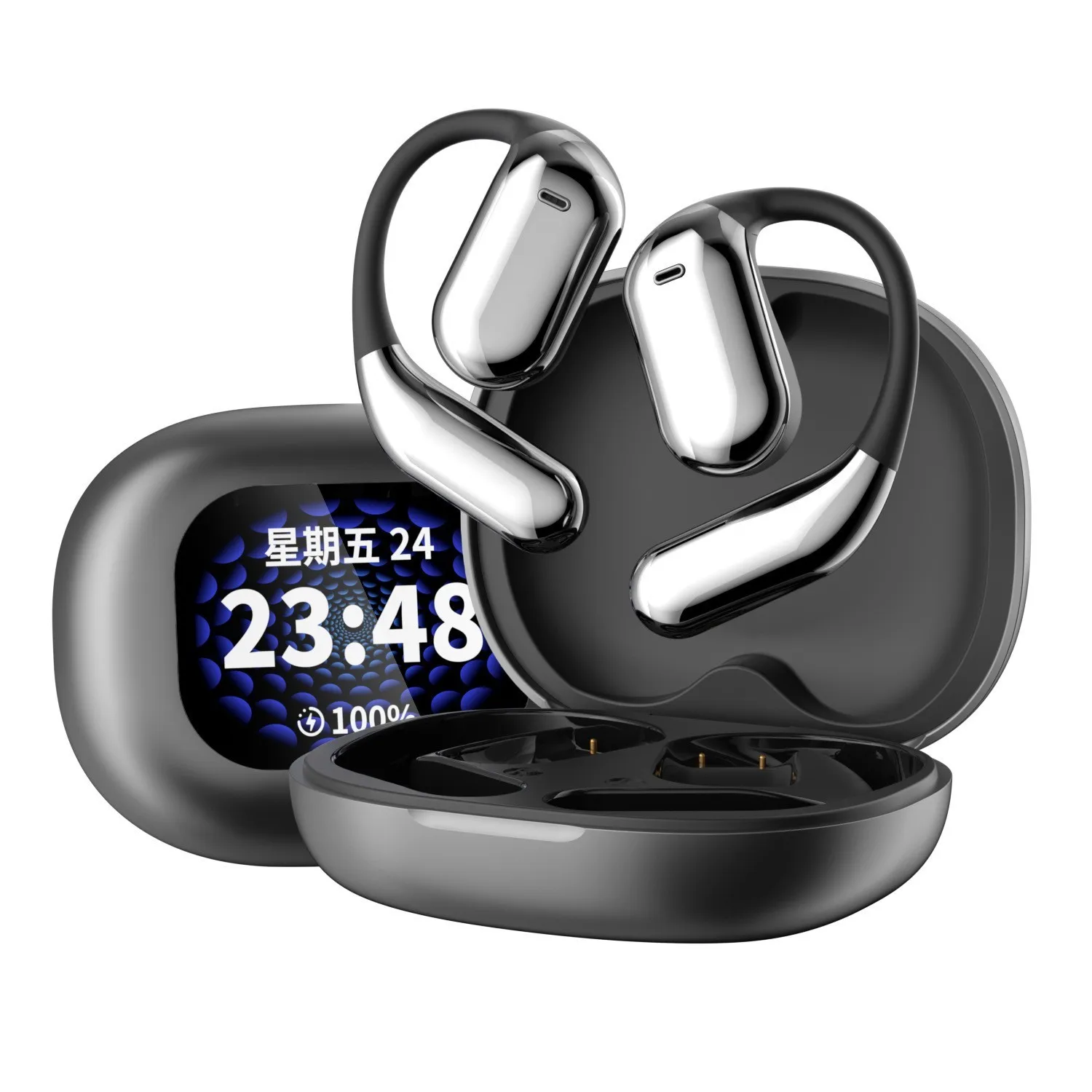 

Wireless Bluetooth Noise-cancelling Headset Handsfree Earphones Anc Touch Screen Wireless Headphones For Xiaomi iPhone Samsung