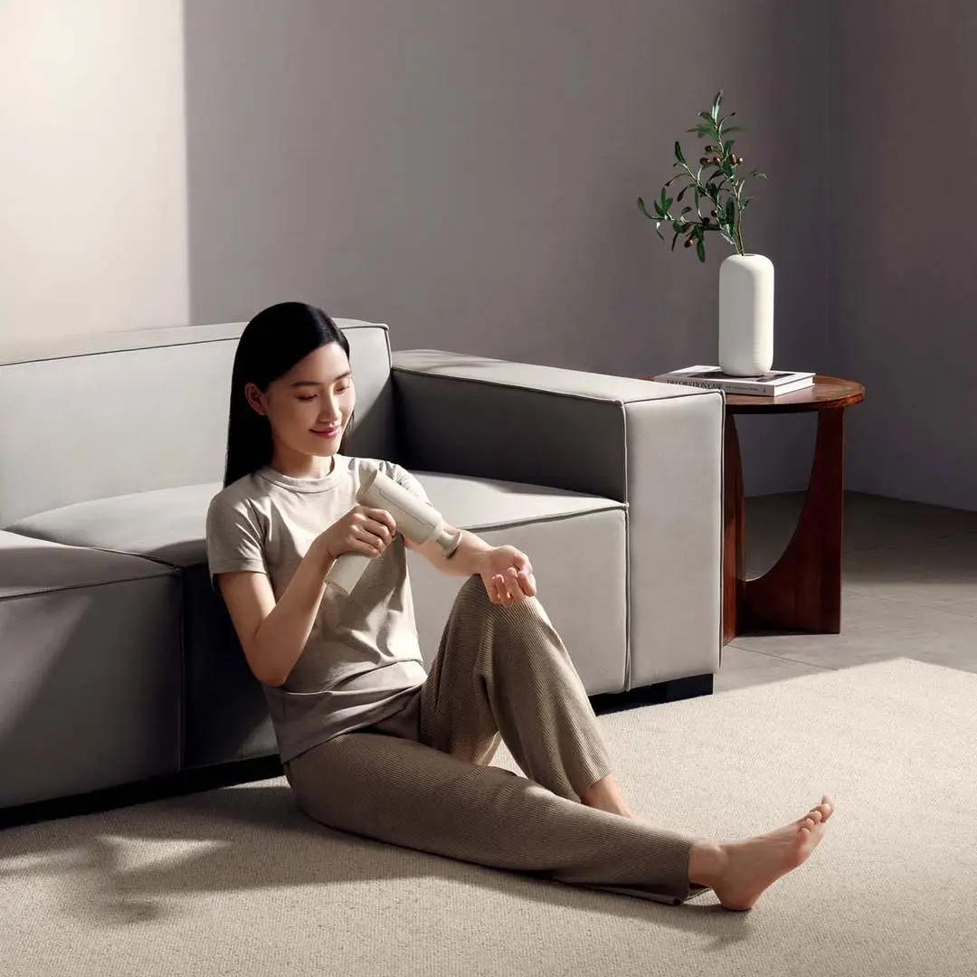 Xiaomi Mijia Fascia Gun 3 مسدس تدليك العضلات وضع مزدوج 2450 مللي أمبير 3 رؤوس تدليك 25 كجم تدليك استرخاء الكتف والرقبة