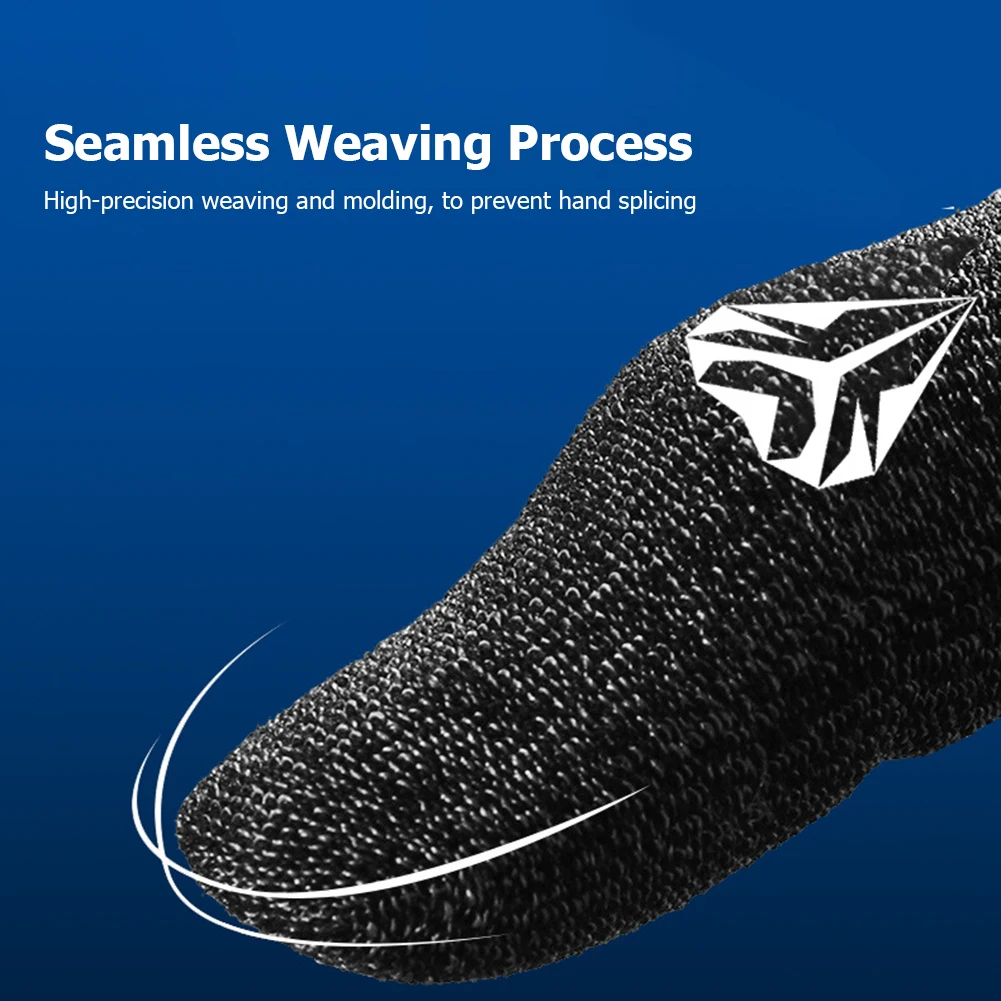 5/10 paires de manchettes de doigt de téléphone portable Fibroid jeu Mobile écran tactile fibre respirante et résistante à la sueur jeu de marche manchette de doigt