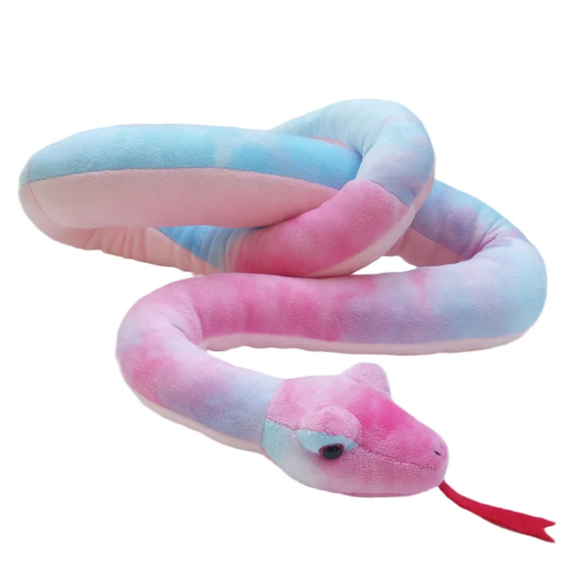 long plush high quality snake toy creative colourful soft snake doll gift about 120cm