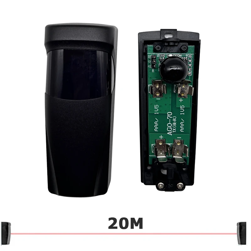 Single-beam Wireless Infrared Detector Sensor Alarm Anti-theft Smart Automatic Garage Door Guard Home 24v Infrared Explorer