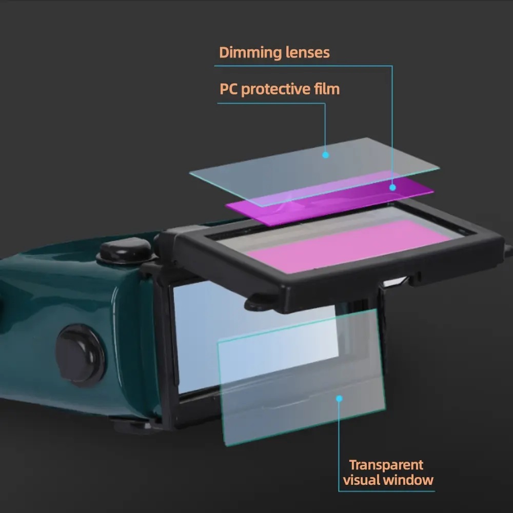 Flip Welding Glasses Solar Automatic Dimming Welding And Cutting Goggles For Gas Cutting And Brazing Welding