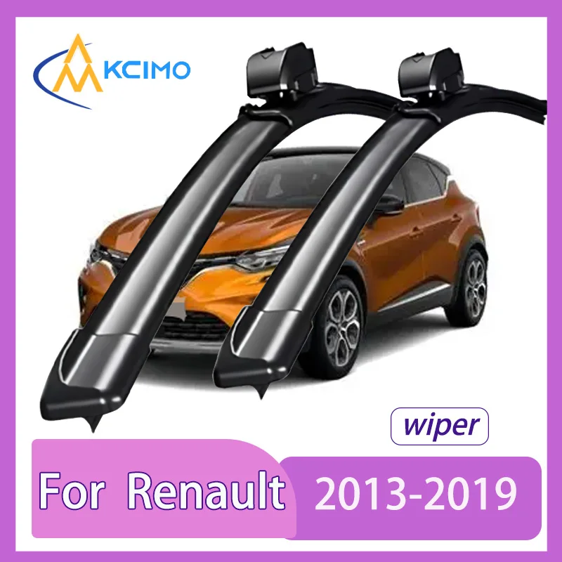 

Silent Beam Wiper Blades For Renault Captur J87 2013-2019 Noise-Free Windshield Wipers High-Performance Rain Brush