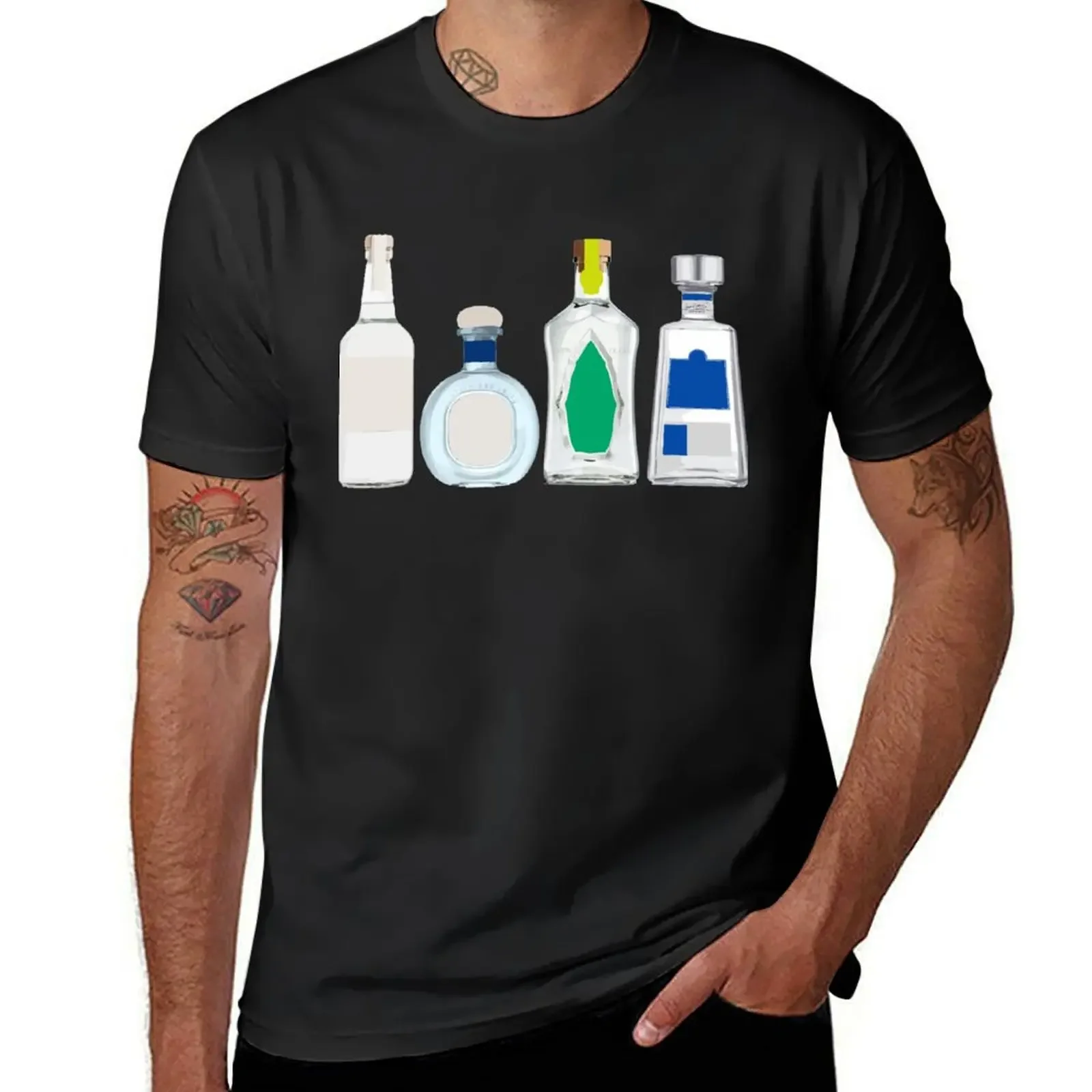 

Tequila Bottles T-Shirt graphic t shirts oversized korean fashion anime tshirt vintage t shirt men