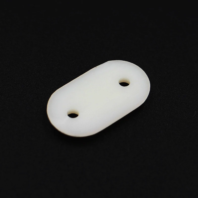 Sparkhobby L21 * W10mm * H2mm Plastic Material Round Plastic Flat Tablets White For will Model Airplane the Landing Gear Fixed