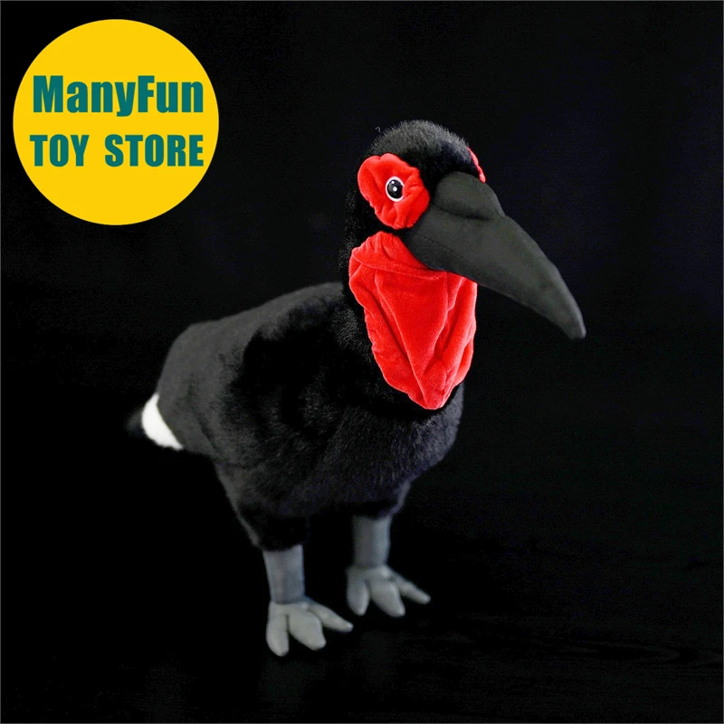 

Realistic Ground Hornbill Turkey Buzzard Plush Toy Lifelike Hornbill Plushie Simulation Ground Hornbill Stuffed Animal Doll Toy