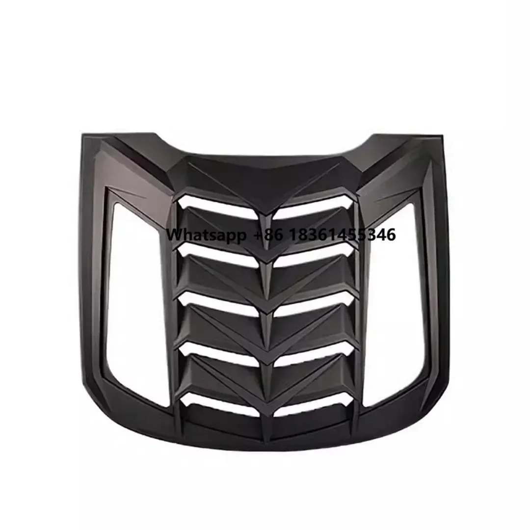 

For Mustang modified Undercoat Piano black Rear Window Shutter Car Accessories Carbon fiber Shutter