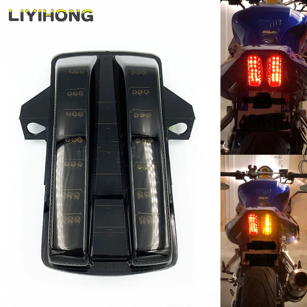 For Suzuki SV 650 SV650 SV1000Integrated LED Rear Taillight Tail Light Turn Signal Turning Lamp 2003-2012 Motorcycle Accessories