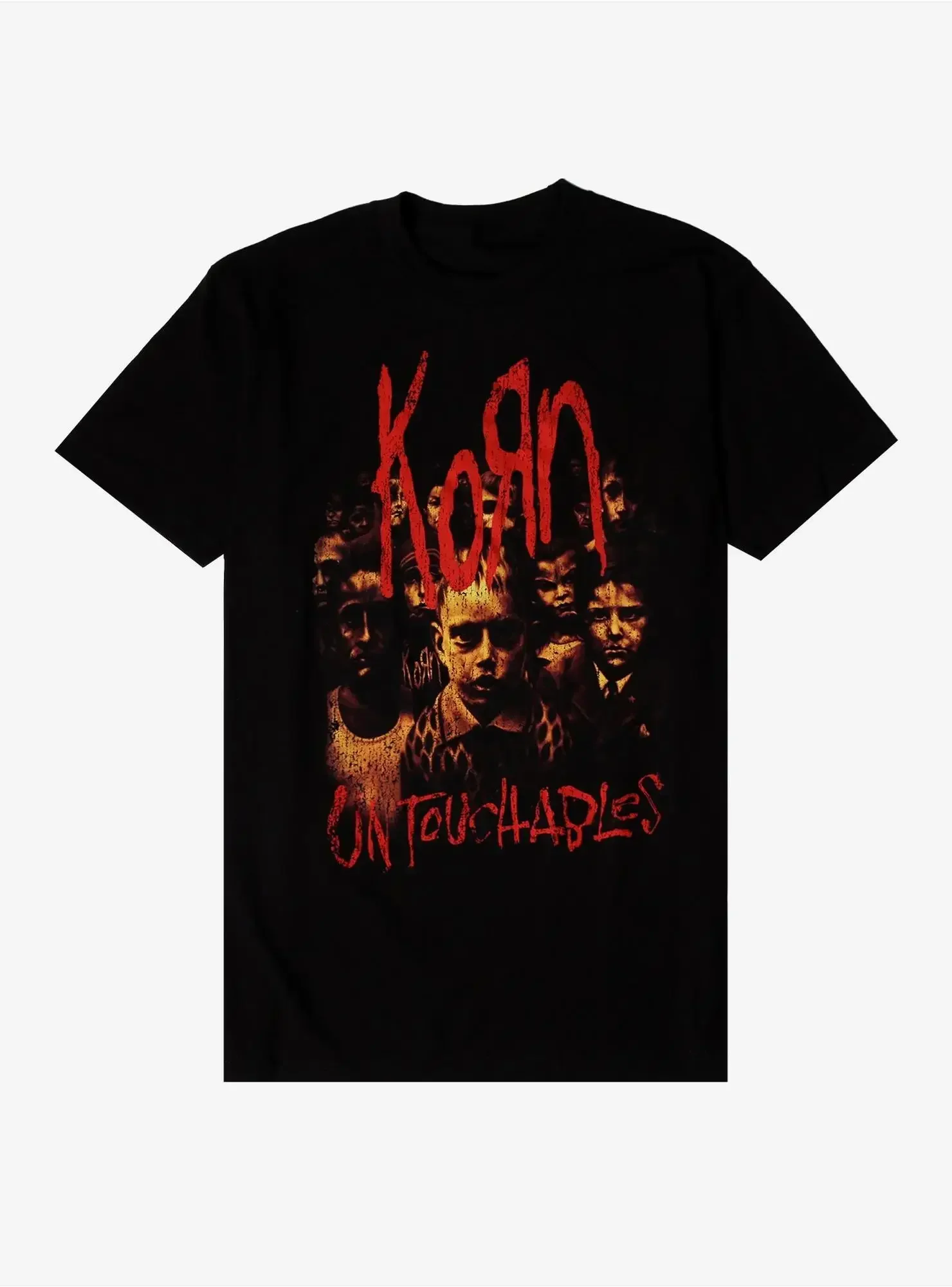 Korn Metal Band Graphic Cotton Tshirt Unisex Women Men Short Sleeve Oversized Loose Tshirt Casual Vintage Retro Daily Brand Tees