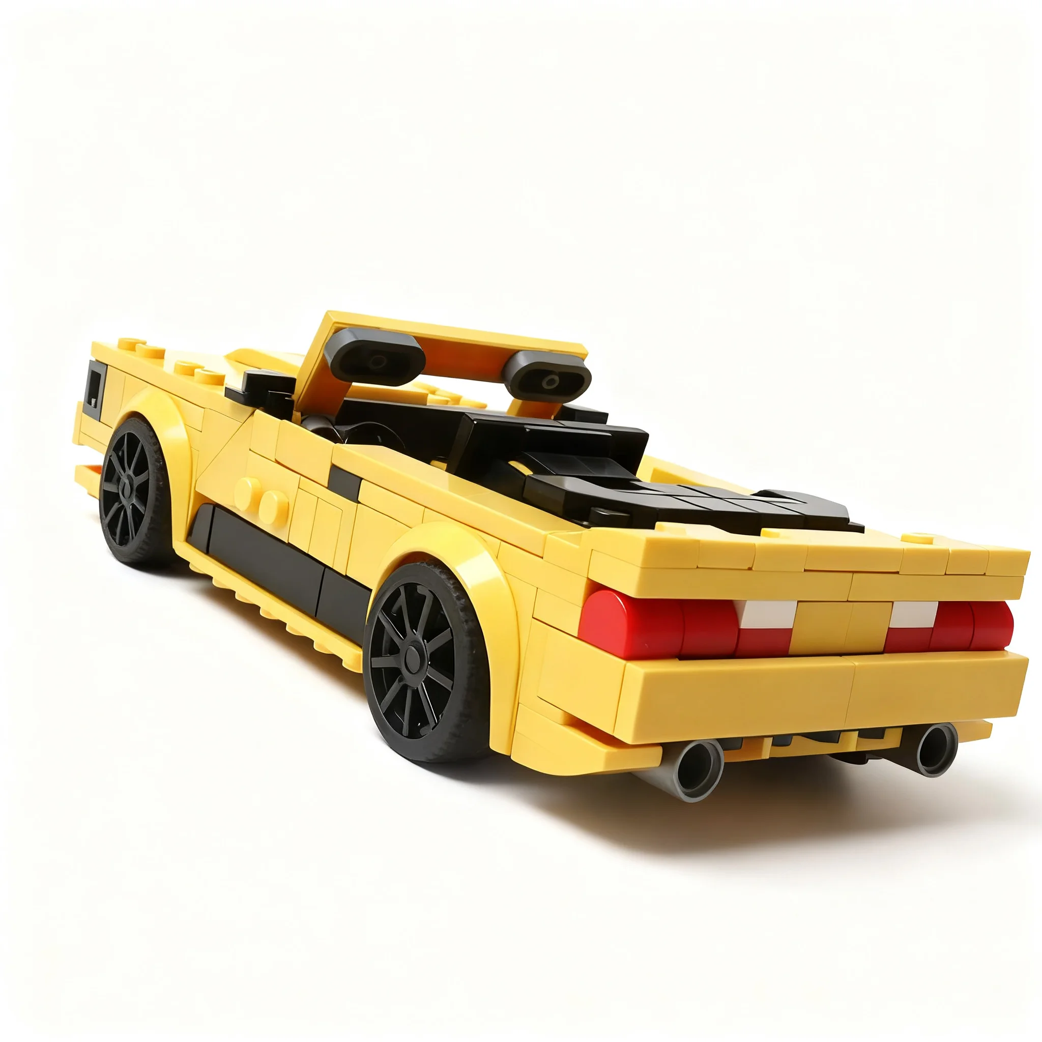 267pcs MOC Mustang Fox Inspired City Champions Model Building Blocks Toys Birthday Display Assemble Brick DIY 3D Craft Idea