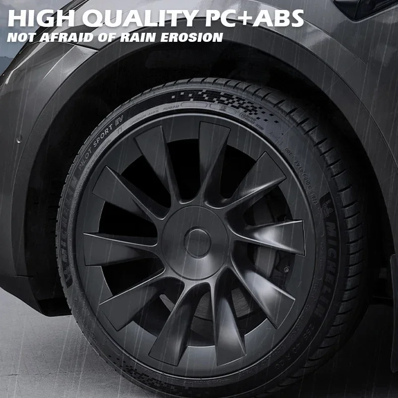 4PCS For Tesla Model Y 20 Inch Wheel Hub Protection Ring Performance Patch Protectors Replacement Full Rim Accessories 2020-2024