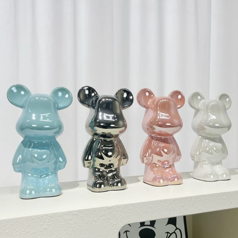 Violent bear ornament for living room; high-grade ceramic money pot for home decoration; gift. - view 4