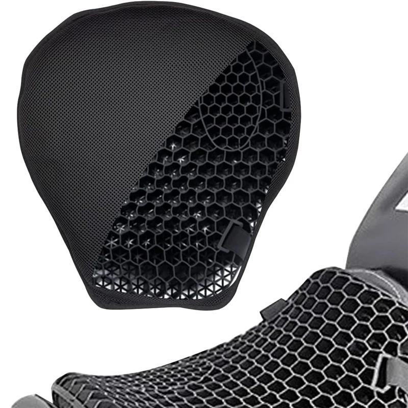 

Motorcycle Gel Seat Cushion 3D Air Mesh Fabric Comfort Honeycomb Universal Motorbike Accessories Padel for Honda Suzuki Yamaha