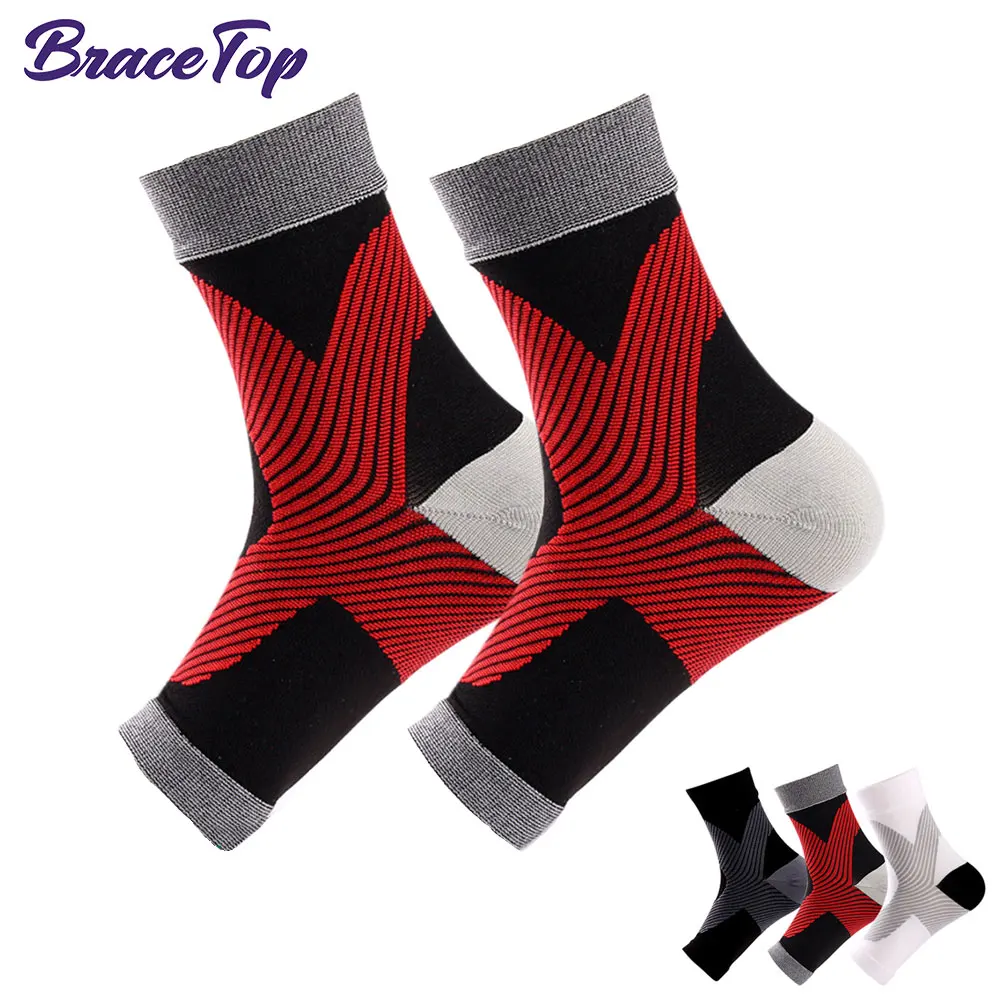 1 Pair Compression Ankle Brace and Tendonitis Socks, Ankle Support Sleeves for Ankle Swelling Pain Relief and Plantar Fasciitis