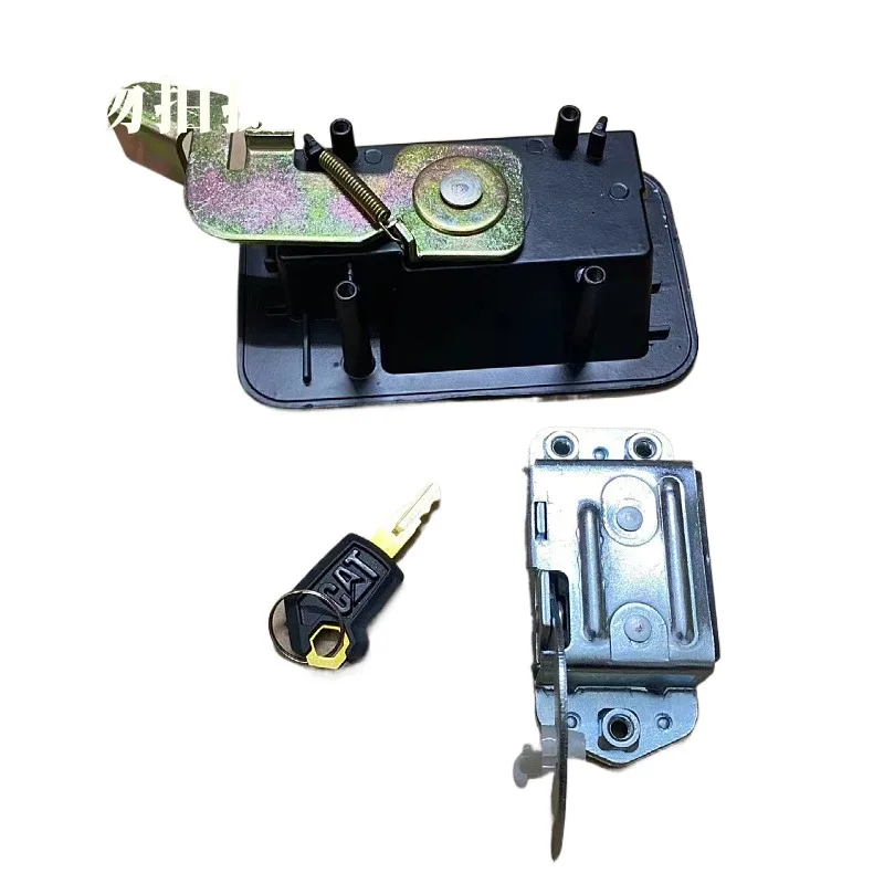 For Caterpillar Cat 307 312 320b 320v1v2 Cab Door Lock Assembly Lock Block External Handle Excavator Accessories