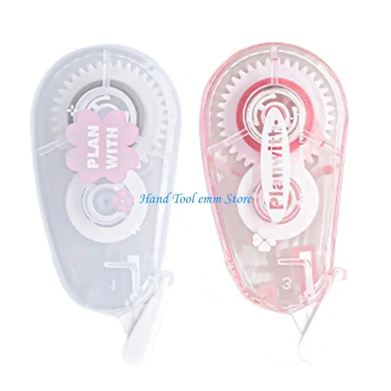 H37F 2Pcs Correction Tape For Smooth Ergonomic Writing Concealed Error Coverage with Portable Design Friendly Materials