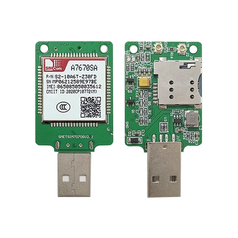 

SIMCOM A7670SA USB Dongle Breakout Development Core Board LTE Module USB2.0 For South America