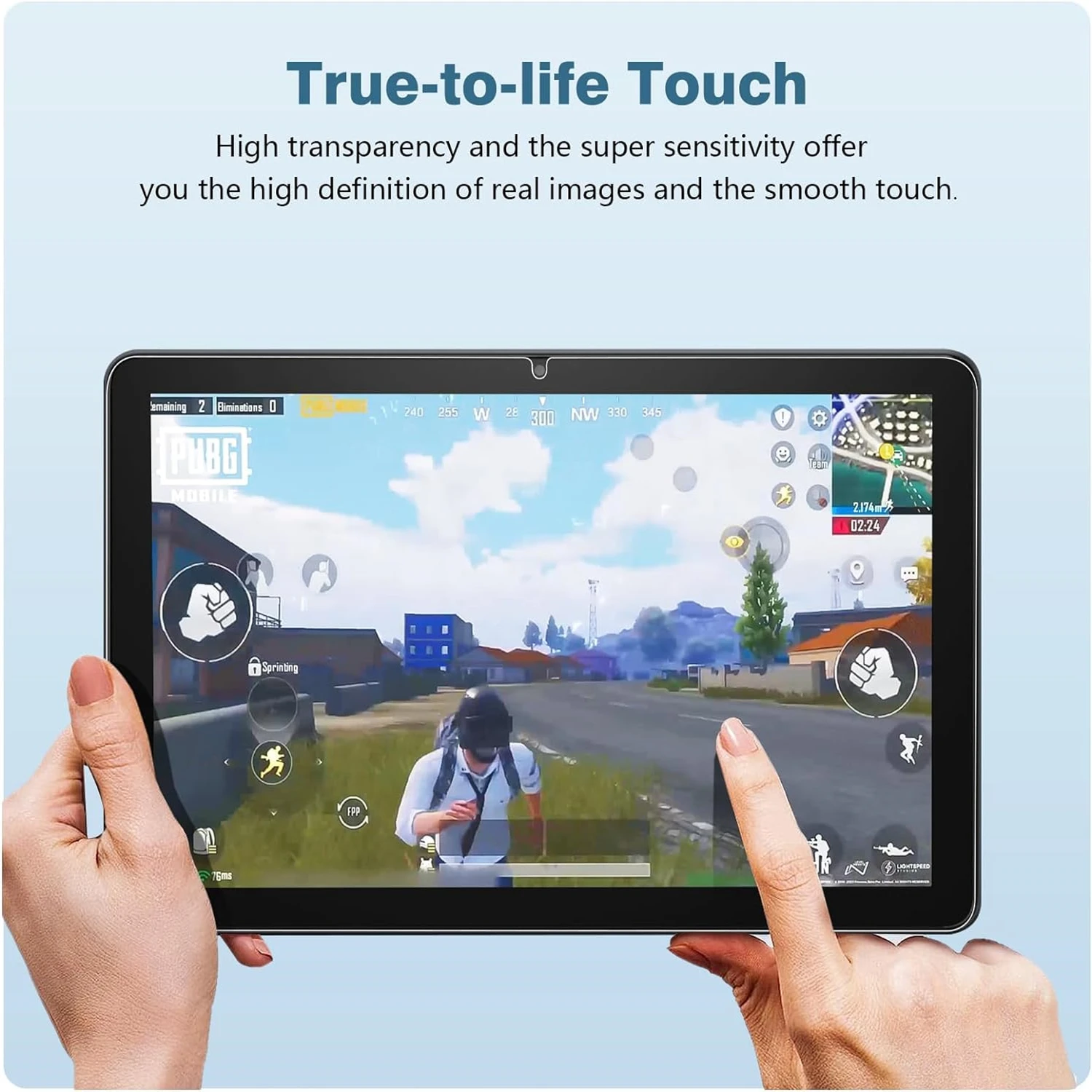 Screen Protector for Amazon Fire HD 10 (2023 Released) 10.1 Inch HD Clear 9H Anti-fall / Anti-scratch Tempered Glass Film