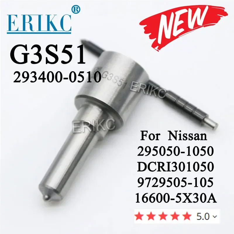 

G3S51 Common Rail Diesel Fuel Injector Nozzle 293400-0510 for Denso Injector 293400-0510 DCRI301050 9729505-105 16600-5X30A