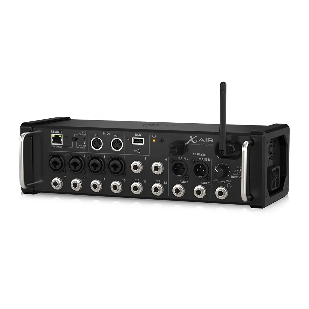 Behringer XR12 Digital Mixer 12-Channel Pa Sound System Rack Digital Mixer With Integrated Wi-Fi Router Audio Equipment