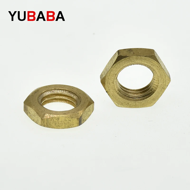 Brass Hexagon Thin Nuts M8 M10 M12 M14 M16  GB808