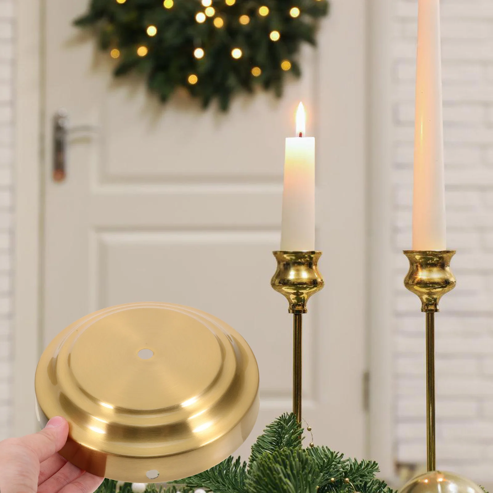 

Round Copper Base Diy Solid Metal Stand For Bedroom Living Room Study Office Decor Metal Lamp Base Round Lamp Supplies